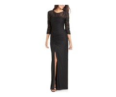 Js Collections, Sleeve Gown Mesh