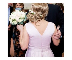 Платье свадебное нежно-розовое